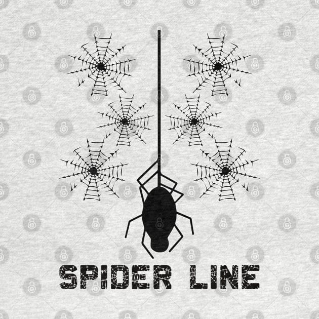 Black Spider Line by anbartshirts